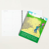 Leuke illustratie van golfers die golf spelen. Gol Planner (Display)