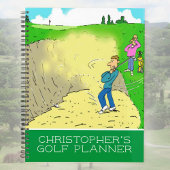 Leuke illustratie van golfers spelen golf. Golfen Planner