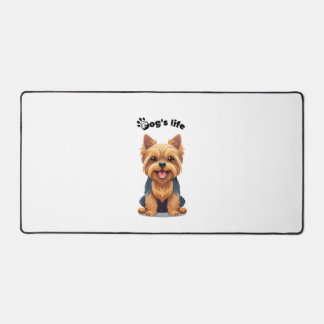 Leuke Illustratie van Yorkshire Terrier Bureaumat