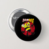 Leuke Imker Zombie Honingbij Zombee Imker’s Ronde Button 5,7 Cm (Voorkant /achterkant)