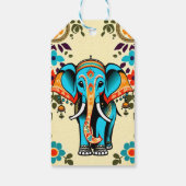 Leuke Indiase bruiloft olifant dank u gunst Cadeaulabel (Achterkant)