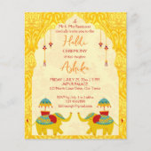 Leuke Indiase bruiloft olifanten budget haldi uitn (Voorkant)