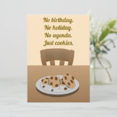 Leuke informele cookiebijeenkomst  kaart (Staand voorkant)