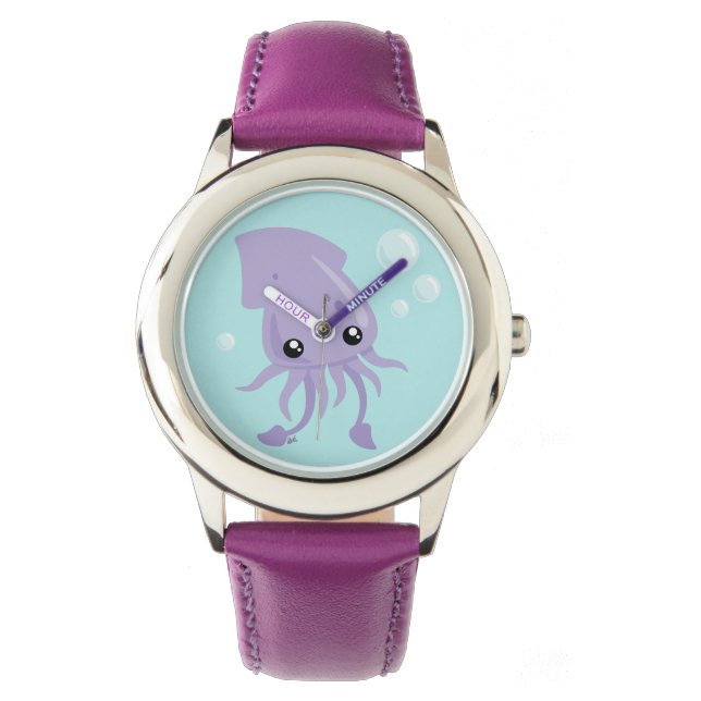 Leuke inktvis horloge (Voorkant)