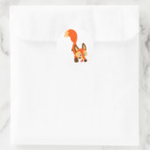 Leuke Inquisitieve Cartoon Fox Sticker (Tas)