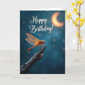 Leuke Insecten Verjaardagskaart Kaart (Gele Bloem)