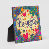 Leuke Inspirerend Bloemen Kleurrijke Bloei Fotoplaat (Voorkant)