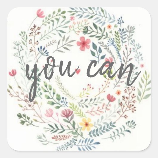 Leuke, inspirerend sticker (Voorkant)