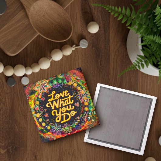 Leuke inspirerende bloemliefde Wat je doet Inspiri Magneet