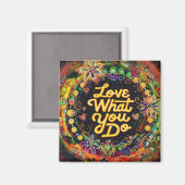 Leuke inspirerende bloemliefde Wat je doet Inspiri Magneet (Voorkant / Achterkant)