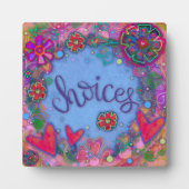 Leuke inspirerende keuzes Tiener Harten Bloemen Gi Fotoplaat (Voorkant)