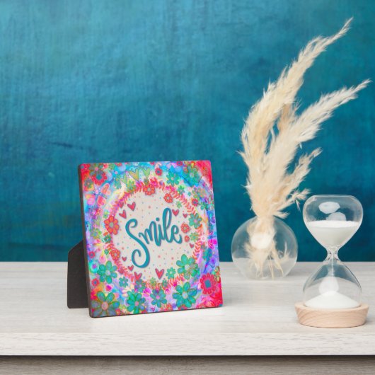 Leuke inspirerende leuke grillige glimlach inspira fotoplaat (Insitu)