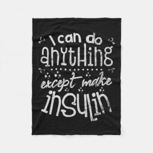 Leuke Insuline T1d Diabetes Fleece Deken
