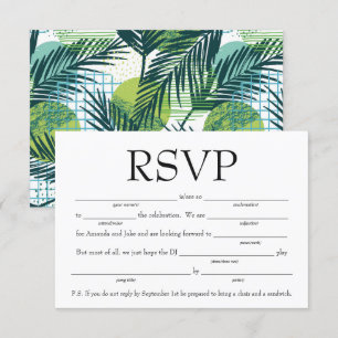 Leuke invul-RSVP met liedverzoek Kaart