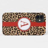 Leuke iPhone 5 Case Mate met luipaardmotief en mon (Achterkant (horizontaal))