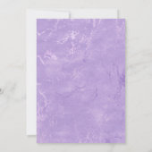 Leuke iridescen lila paarse faux glitter kaart (Achterkant)