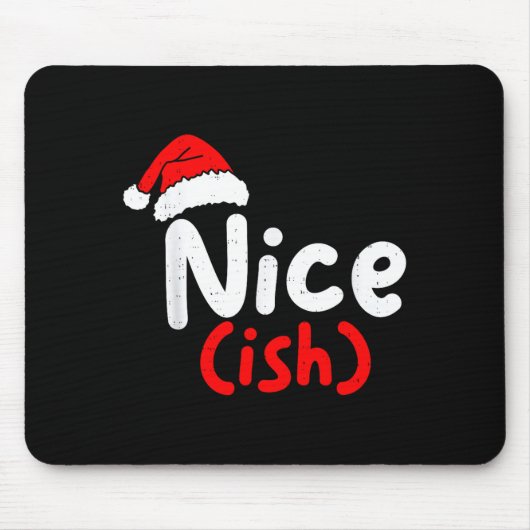 Leuke (ish) Stoute Engel Grappige Kerst Lijst Fami Muismat (Voorkant)