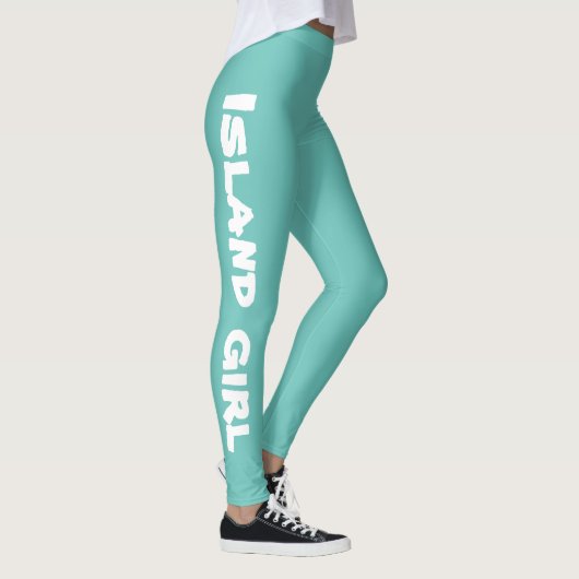 leuke ISLAND GIRL-typografie | Leggings (Rechts)