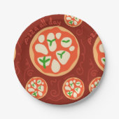 Leuke Italiaanse avond Papieren Bordje (Voorkant)