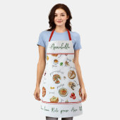 Leuke Italiaanse Etenliefhebber Keukenscript Mangi Schort (Gedragen)