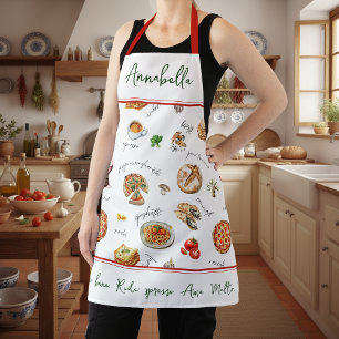 Leuke Italiaanse Etenliefhebber Keukenscript Mangi Schort