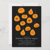 Leuke Jack O'lantaarn Pompoen Carving Halloween Kaart (Voorkant)