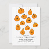 Leuke Jack O'lantaarn Pompoen Carving Halloween Kaart (Voorkant)