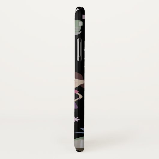 Leuke jaren vijftig kinder retro illustratiepatroo Case-Mate iPhone case (Achterkant / rechts)