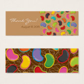 Leuke Jellybeans Kind Verjaardagsfeestje DIY Cadea Mini Visitekaartjes (Voorkant /achterkant)