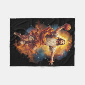 Leuke Jezus spelen Bysketbyll 1 Fleece Deken (Voorkant (Horizontaal))