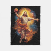 Leuke Jezus spelen Bysketbyll 1 Fleece Deken (Voorkant)
