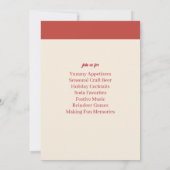 Leuke Jingle en Mingle Kerstfeest uitnodiging (Achterkant)