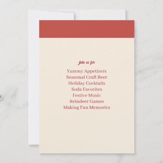 Leuke Jingle en Mingle Kerstfeest uitnodiging (Achterkant)