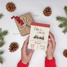 Leuke Jingle en Mingle Kerstfeest uitnodiging