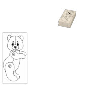 Leuke Jointed Teddy Bear Rubber Stamp Rubberstempel (Gestempeld)