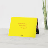 Leuke Joke boodschap en zany gemengde kleur ontwer Kaart (Achterkant)