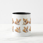 Leuke Jolly Corgi Puppy Honden Mok (Midden)