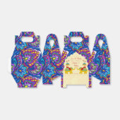 Leuke jolly Indiase bruiloft olifanten geel blauw Bedankdoosjes (Uitgevouwen)