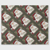 Leuke Jolly Kerstmis Feestelijke Inspiratie Cadeaupapier (Vlak)