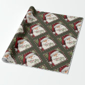 Leuke Jolly Kerstmis Feestelijke Inspiratie Cadeaupapier (Uitgerold)