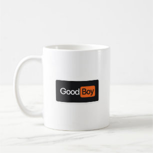 Leuke Jongen Grappige Oranje en Zwarte Meme Koffie Koffiemok