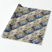 Leuke jongen uw foto patroon glanzend cadeaupapier (Uitgerold)