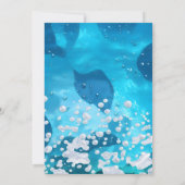 leuke jongen water blauw Cool Pool Party 13e verja Kaart (Achterkant)