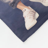 Leuke jongens fleece deken (Hoek)