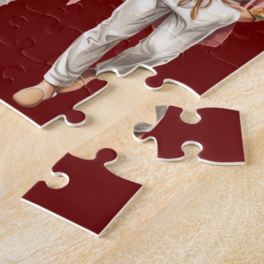 Leuke jongens gepersonaliseerde naam legpuzzel (Zijkant)