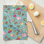 Leuke Junk Food keukenhanddoek (Quarter Fold)