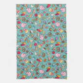 Leuke Junk Food keukenhanddoek (Verticaal)