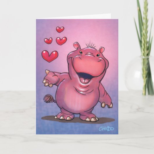 Leuke Kaart Hippo (Voorkant)