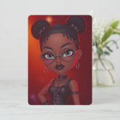 Leuke kaart voor meisjes (Staand voorkant)