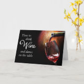 Leuke Kaart voor wijnliefhebbers (Gele Bloem)